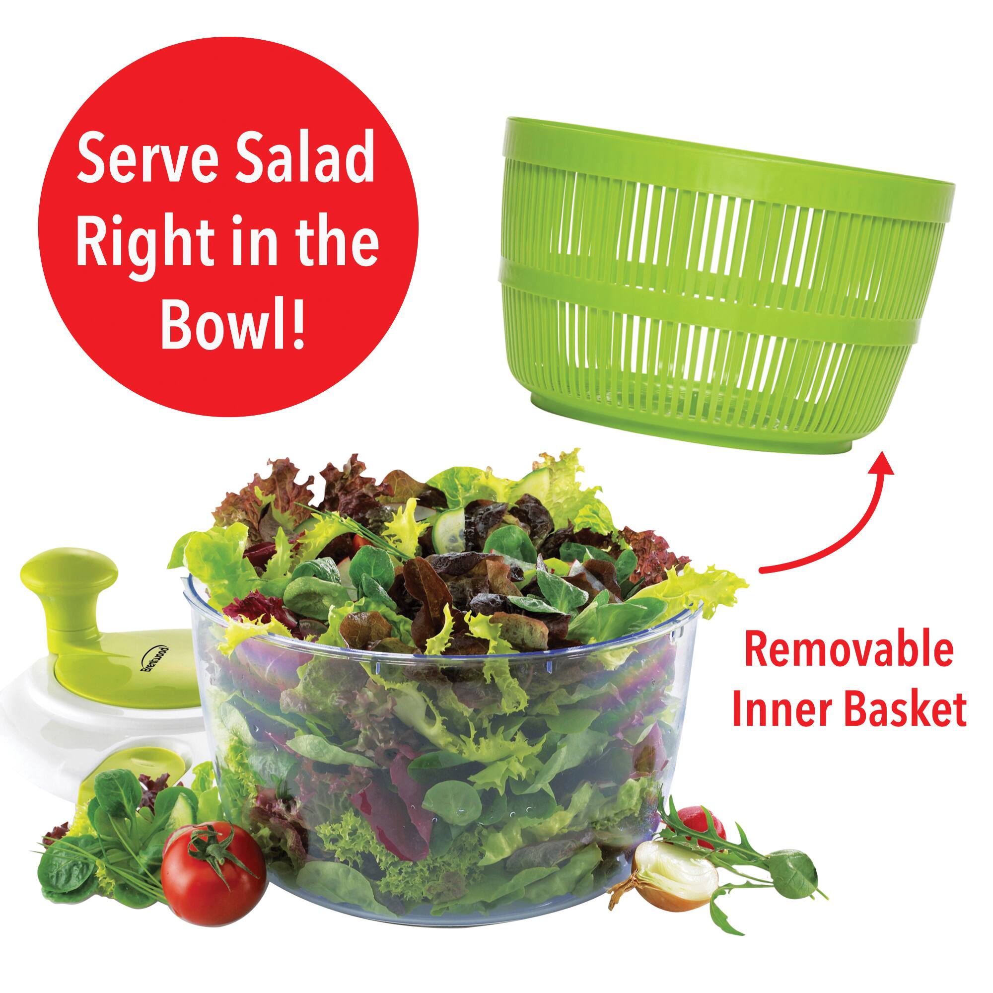 Brentwood Salad Spinner with 5qt. Serving Bowl